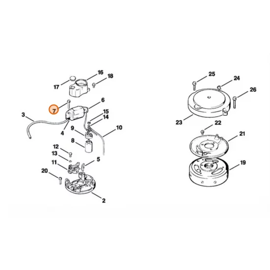 STIHL  Śruba z łbem płaskim M4x19 9110 313 0700